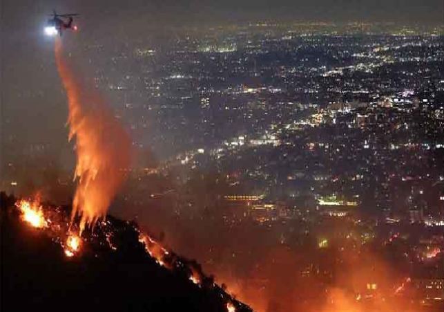 Los Angeles Fire Spreading