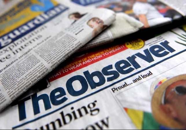 The Observer being sold