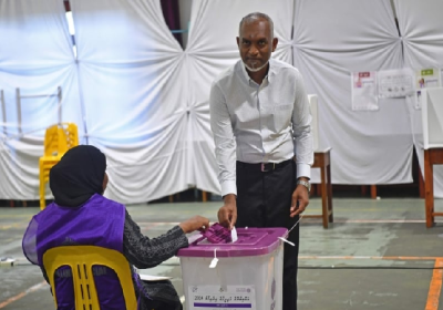 Maldiv election Muizzu 220424