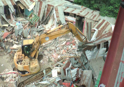 Narsingdi Rail land Illegal Building demolished