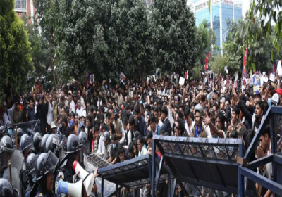 Nepal Army in Action to Mitgate Movement